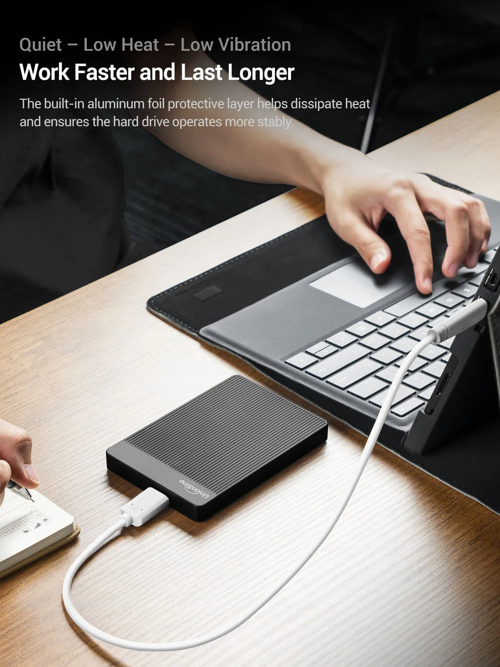 Portable External Hard Drive 1TB 2.5" USB 3.0 High-Speed HDD for PC, Laptop, PS4, PS5, Mac, Smart TV, Xbox, Backup