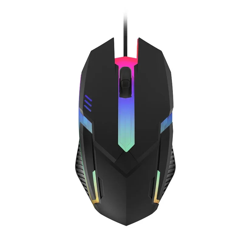 Colorful Wired Gaming Mouse USB Computer DPI RGB Lighting Mouse for Computer PC Laptop Home Office Supplies
